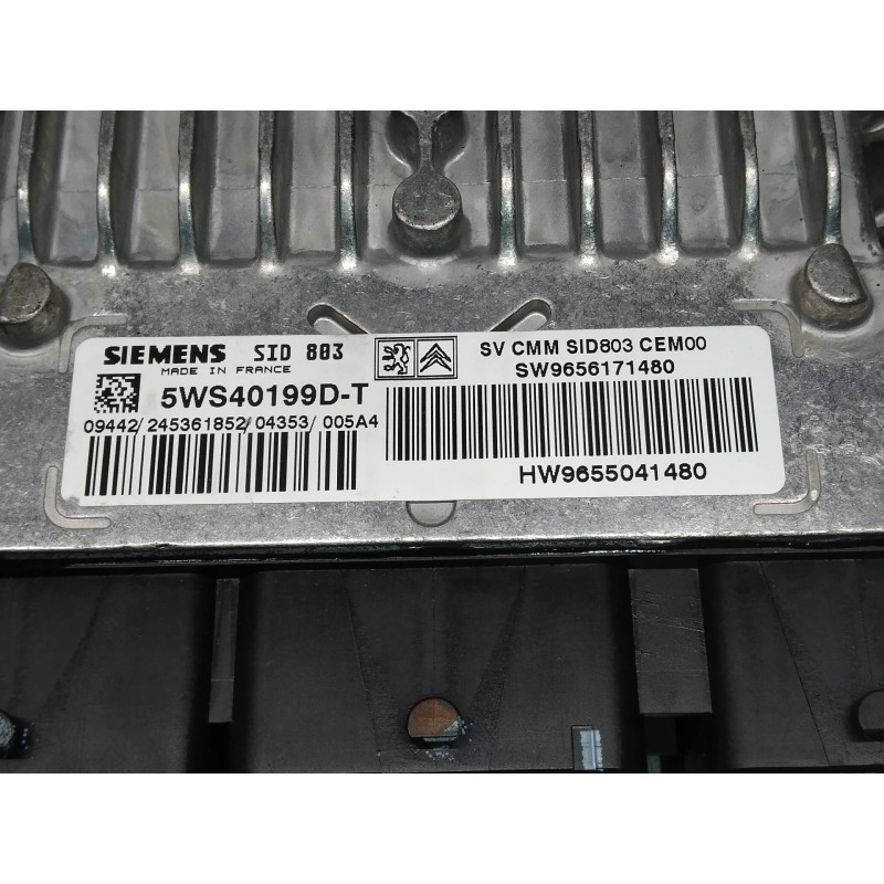 Recambio de centralita motor uce para citroen c5 break collection referencia OEM IAM 5WS40199DT SW9656171480 HW9655041480 SID803