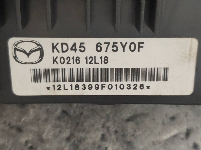 Recambio de modulo electronico para mazda 6 kombi ()(.2012) 2.2 turbodiesel cat referencia OEM IAM KD45675Y0F K021612L18 
