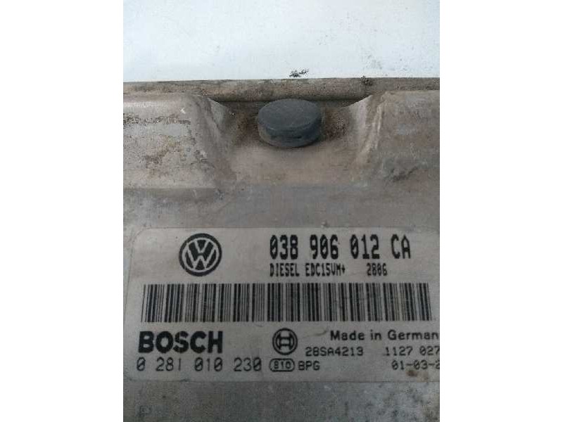 Recambio de centralita motor uce para seat toledo (1m2) 1.9 tdi referencia OEM IAM 0281010230 038906012CA  Recambio de centralita motor uce para seat toledo (1m2) 1.9 tdi referencia OEM IAM 0281010230 038906012CA