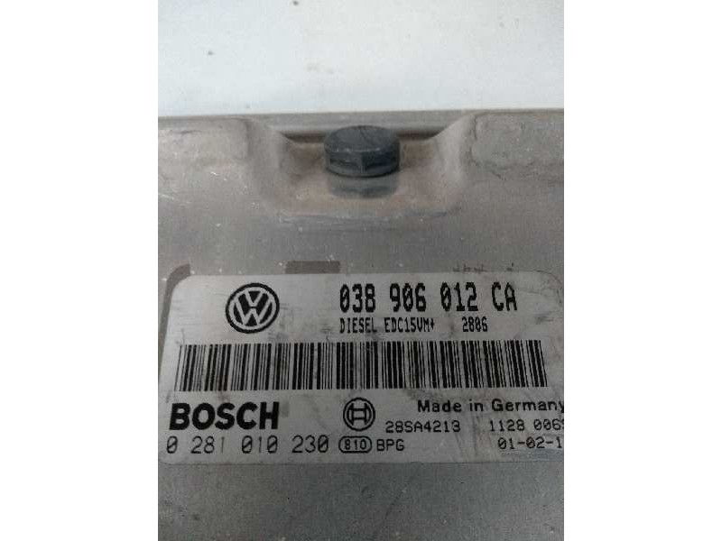 Recambio de centralita motor uce para seat toledo (1m2) 1.9 tdi referencia OEM IAM 0281010230 038906012CA 