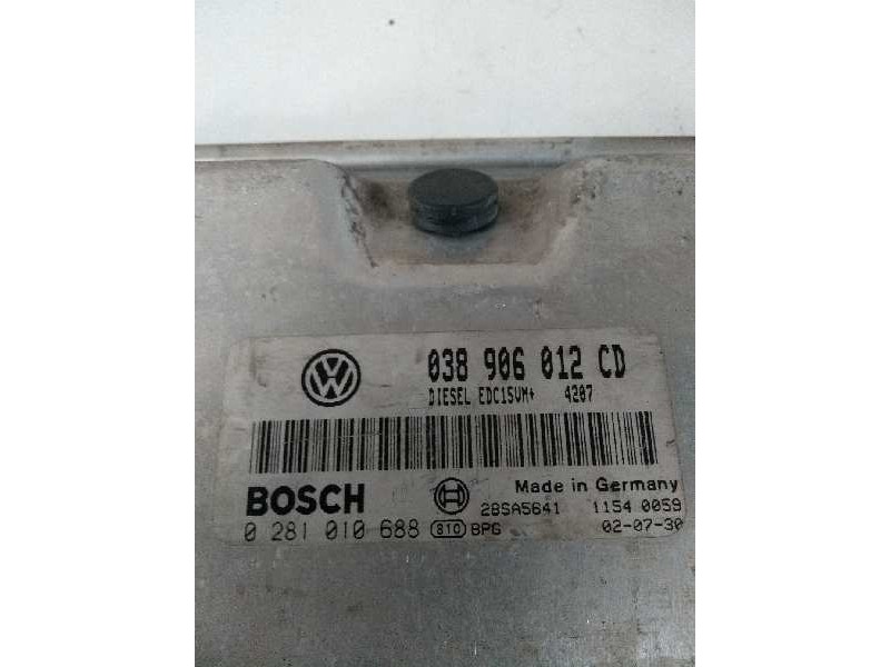 Recambio de centralita motor uce para seat ibiza (6l1) 1.9 sdi referencia OEM IAM 0281010688 038906012CD EDC15VM