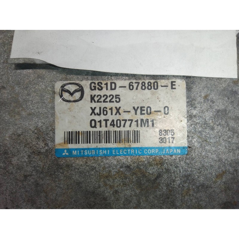 Recambio de modulo electronico para mazda 6 kombi (gh) 2.0 crtd 140cv active sw referencia OEM IAM GS1D67880E Q1T40771M1 XJ61XYE