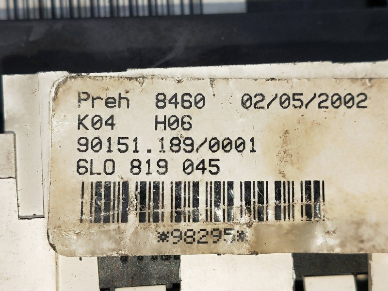 Recambio de mando calefaccion / aire acondicionado para seat ibiza (6l1) 1.9 tdi referencia OEM IAM 6L0819045  