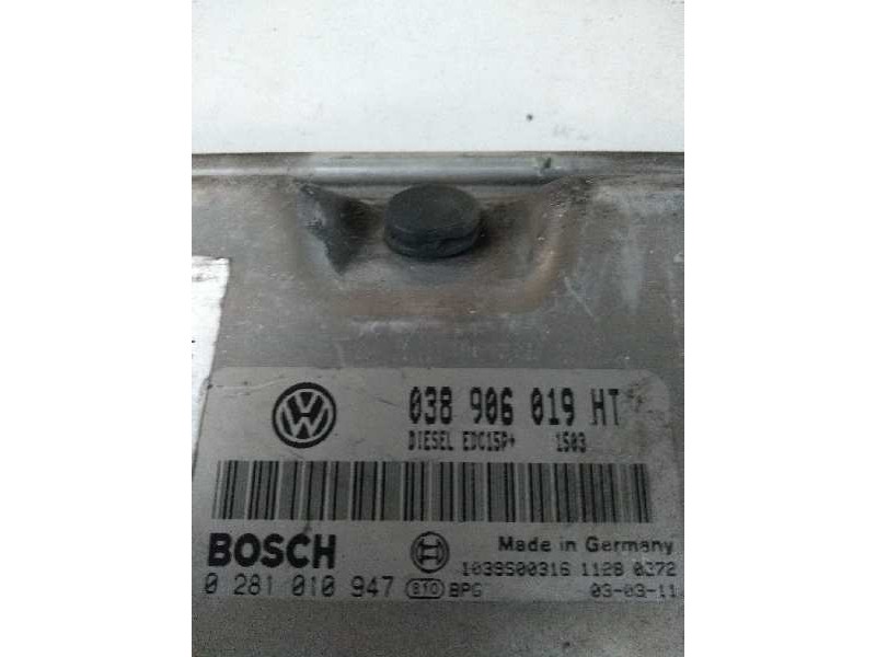 Recambio de centralita motor uce para seat ibiza (6l1) 1.9 tdi referencia OEM IAM 0281010947 038906019HT EDC15P