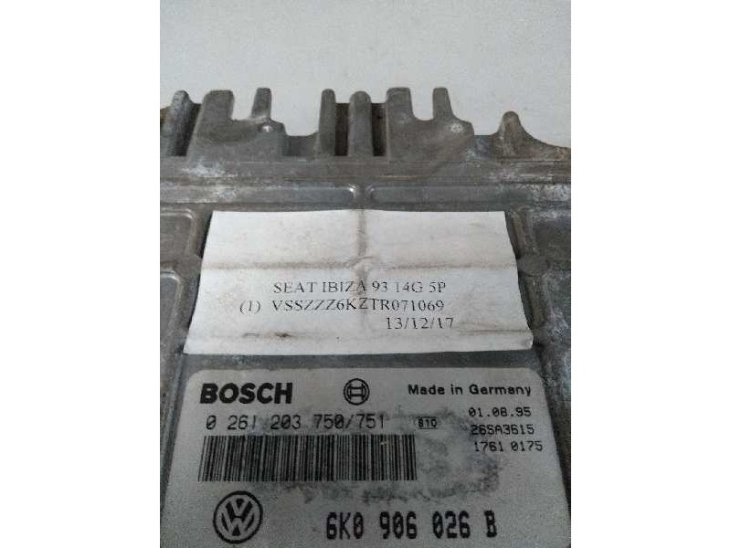 Recambio de centralita motor uce para seat ibiza (6k) 1.4 referencia OEM IAM 0261203750 0261203751 6K0906026B Recambio de centralita motor uce para seat ibiza (6k) 1.4 referencia OEM IAM 0261203750 0261203751 6K0906026B