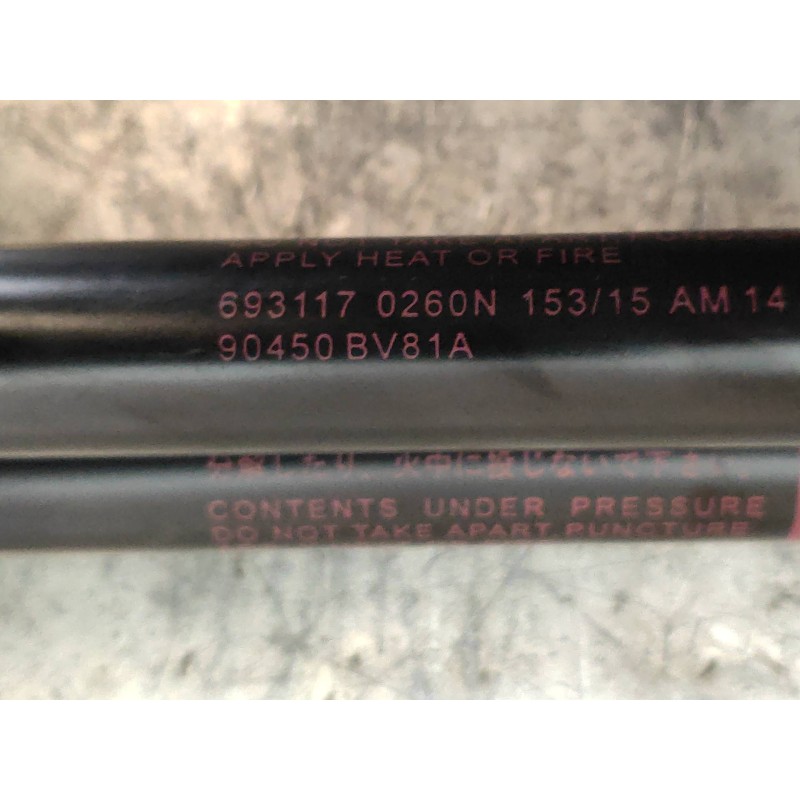 Recambio de amortiguadores maletero / porton para nissan juke (f15) 1.5 turbodiesel cat referencia OEM IAM 90450BV81A 90451BV81A