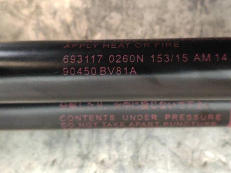 Recambio de amortiguadores maletero / porton para nissan juke (f15) 1.5 turbodiesel cat referencia OEM IAM 90450BV81A 90451BV81A