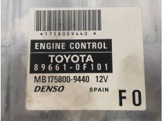 Recambio de centralita motor uce para toyota corolla verso (r1) 2.2 d-4d luna referencia OEM IAM 896610F101 MB1758009440 F0 2