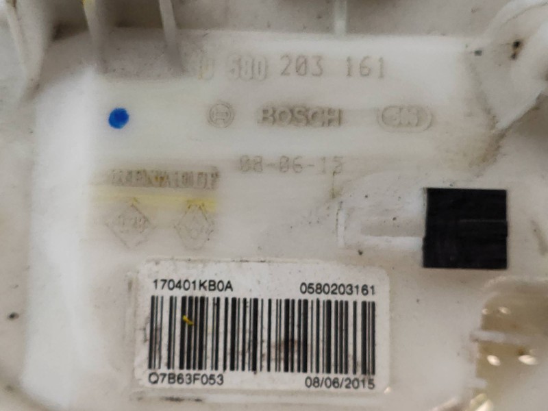 Recambio de bomba combustible para nissan juke (f15) 1.5 turbodiesel cat referencia OEM IAM 0580203161 170401KB0A BOSCH