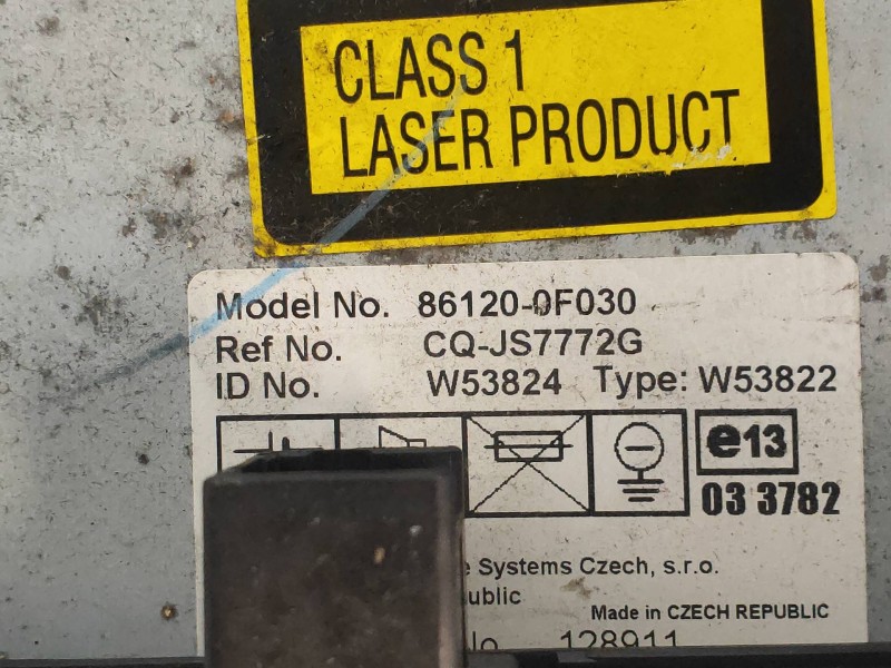 Recambio de sistema audio / radio cd para toyota corolla verso (r1) 2.2 d-4d luna referencia OEM IAM 861200F030 CQJS7772G 