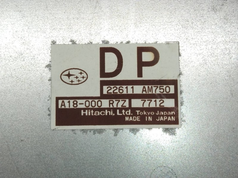 Recambio de centralita motor uce para subaru impreza g12 1.5 referencia OEM IAM 22611AM750 A18000R7Z DP