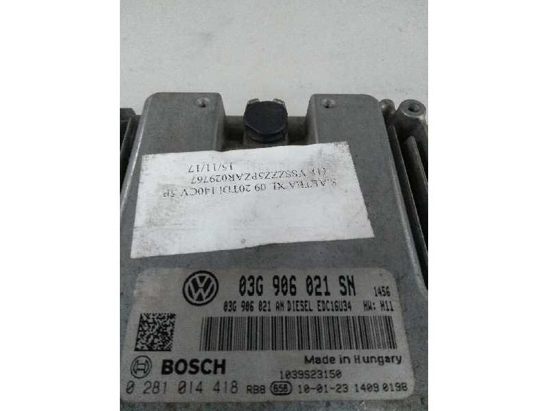 Recambio de centralita motor uce para seat altea xl (5p5) 2.0 tdi referencia OEM IAM 0281014418 03G906021SN 03G906021AN EDC16U34