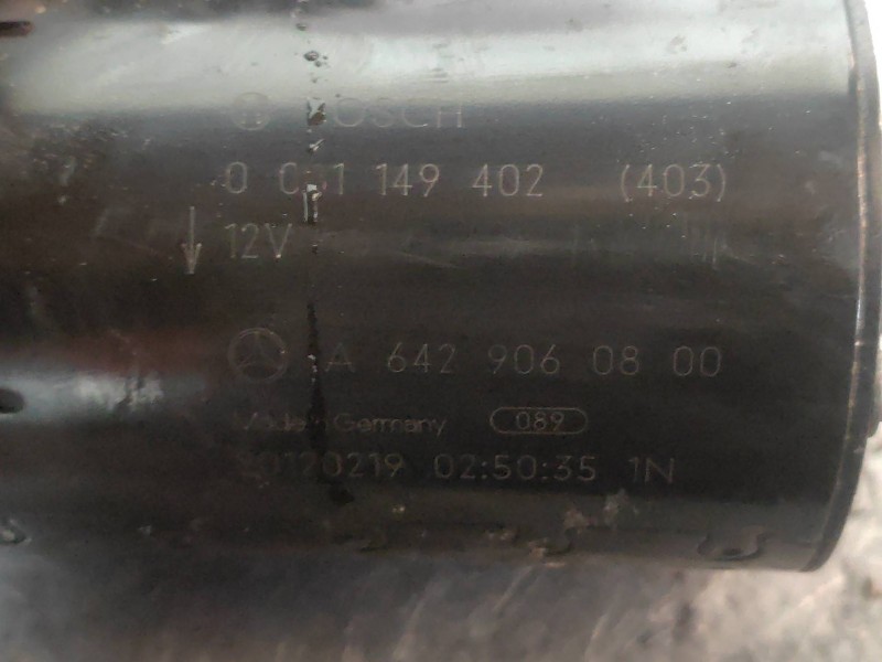 Recambio de motor arranque para mercedes clase m (w166) ml 350 bluetec (166.004) referencia OEM IAM 0001149402 A6429060800 