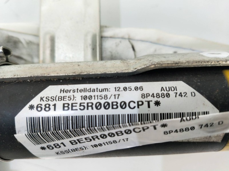 Recambio de airbag cortina delantero derecho para audi a3 sportback (8p) 2.0 tdi referencia OEM IAM 8P4880742D  