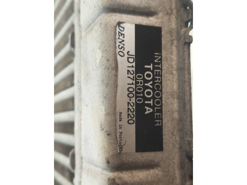Recambio de intercooler para toyota corolla verso (r1) 2.2 d-4d luna referencia OEM IAM JD1271002220  