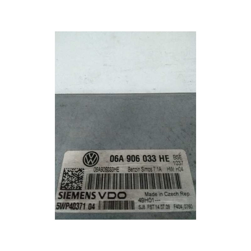 Recambio de centralita motor uce para seat altea xl (5p5) 1.6 bivalent - gasolina / gas licuado del petróleo. gpl referencia OEM