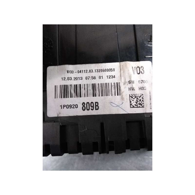 Recambio de cuadro instrumentos para seat altea xl (5p5) 1.6 bivalent - gasolina / gas licuado del petróleo. gpl referencia OEM 