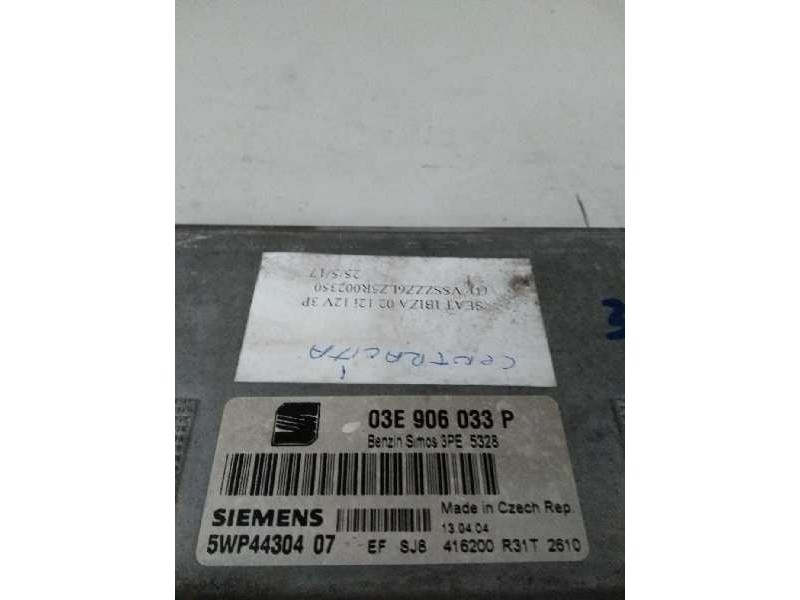 Recambio de centralita motor uce para seat ibiza (6l1) 1.2 referencia OEM IAM 5WP4430407 03E906033P 3PE5328