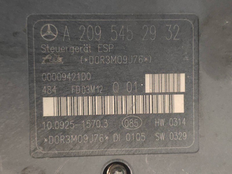 Recambio de abs para mercedes clase c (w203) berlina 220 cdi (la) (203.008) referencia OEM IAM 10092515703 A2095452932 100204041
