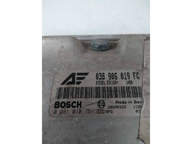 Recambio de centralita motor uce para seat alhambra (7v9) 1.9 tdi referencia OEM IAM 0281010751 038906019FC EDC15P