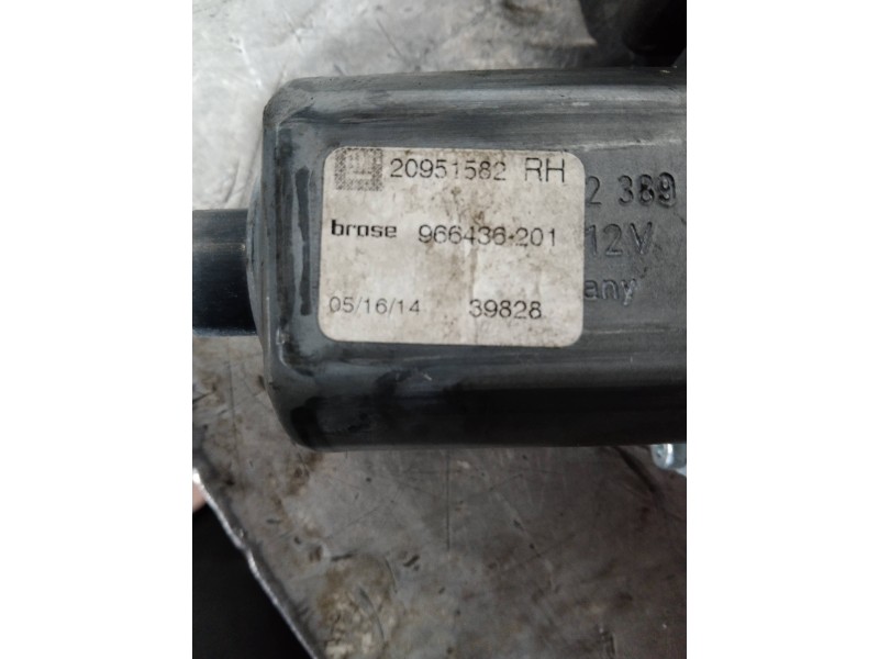 Recambio de elevalunas delantero derecho para opel zafira tourer excellence referencia OEM IAM 20951582 966436201 13369286