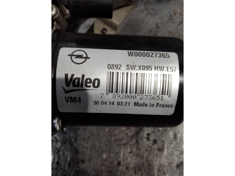 Recambio de motor limpia delantero para opel zafira tourer excellence referencia OEM IAM W000027365  DERECHO