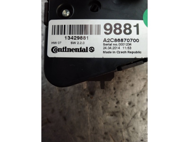 Recambio de mando calefaccion / aire acondicionado para opel zafira tourer excellence referencia OEM IAM 13429881 A2C86870700 