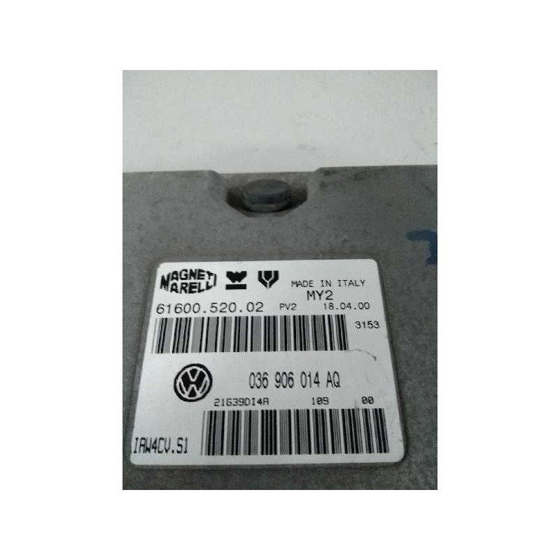 Recambio de centralita motor uce para seat leon (1m1) 1.4 16v referencia OEM IAM 036906014AQ 6160052002 IAW4CVS1