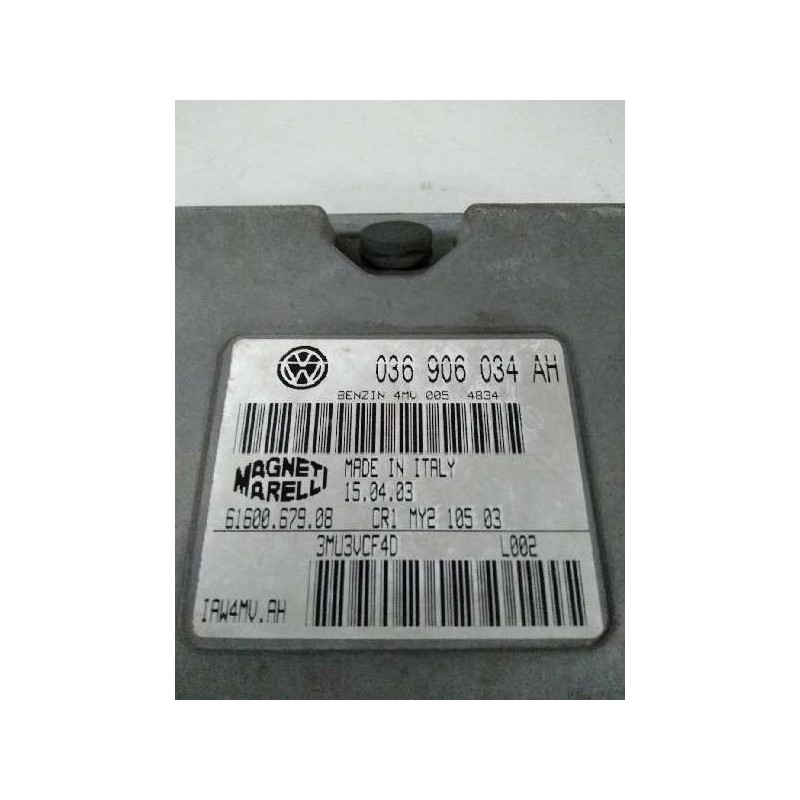 Recambio de centralita motor uce para seat cordoba berlina (6l2) 1.4 16v referencia OEM IAM IAW4MVAH 6160067908 036906034AH
