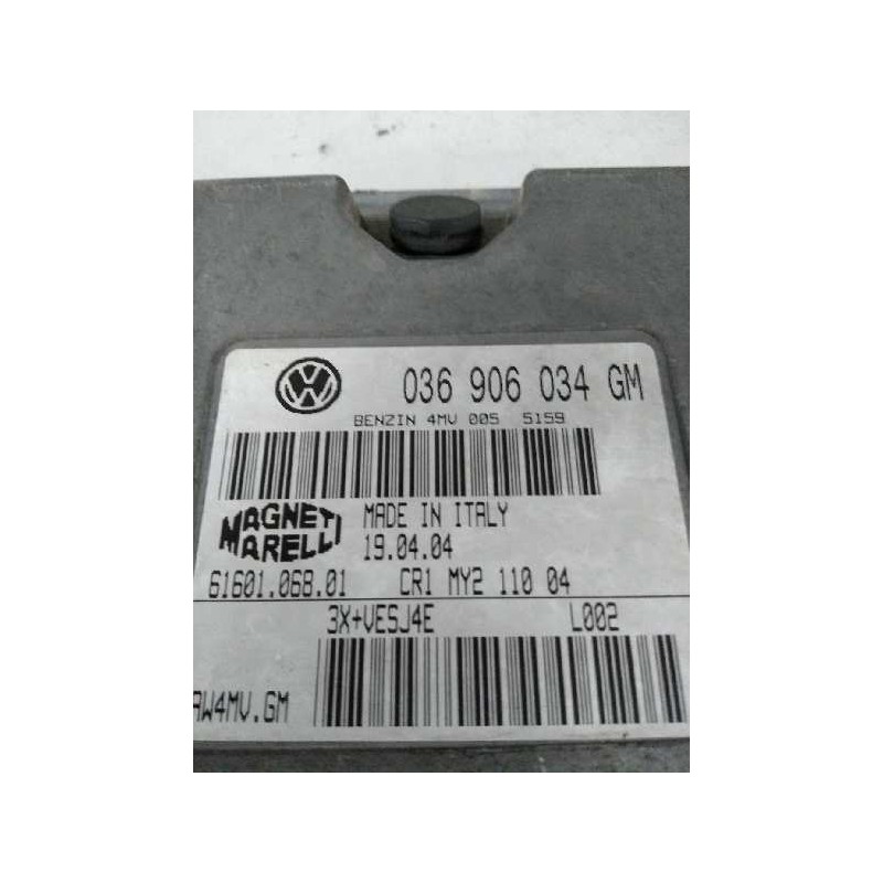 Recambio de centralita motor uce para seat ibiza (6l1) 1.4 16v referencia OEM IAM IAW4MVGM 6160106801 036906034GM