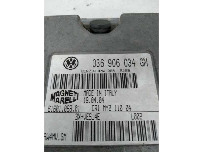 Recambio de centralita motor uce para seat ibiza (6l1) 1.4 16v referencia OEM IAM IAW4MVGM 6160106801 036906034GM
