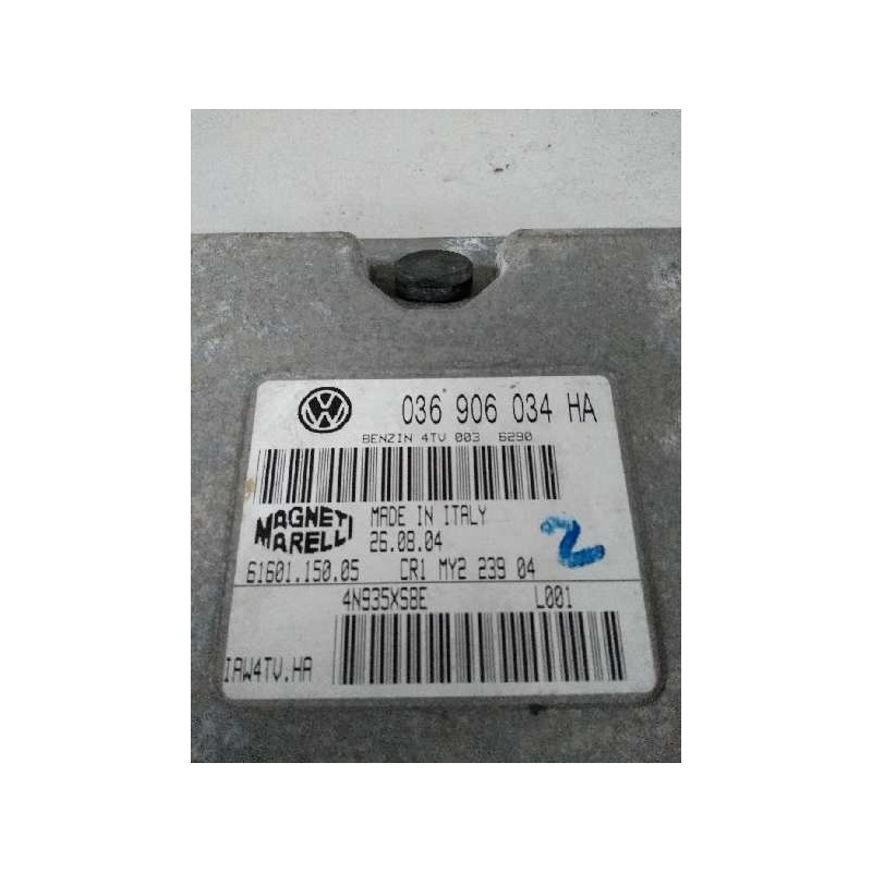 Recambio de centralita motor uce para seat ibiza (6l1) 1.4 16v referencia OEM IAM IAW4TVHA 6160115005 036906034HA