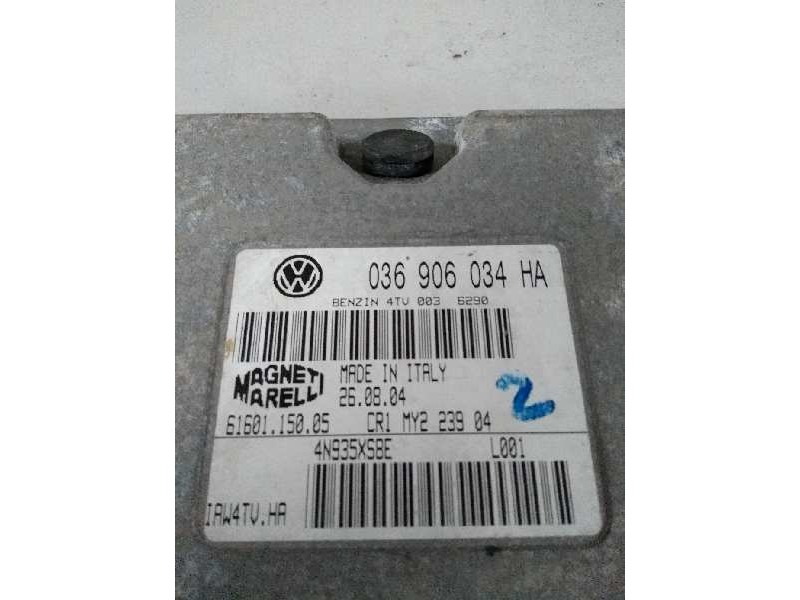 Recambio de centralita motor uce para seat ibiza (6l1) 1.4 16v referencia OEM IAM IAW4TVHA 6160115005 036906034HA