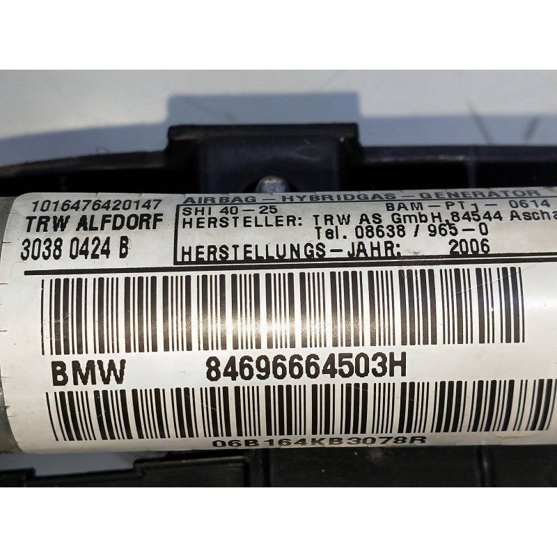 Recambio de airbag cortina delantero izquierdo para bmw serie 3 berlina (e90) 320d referencia OEM IAM 84696664503H 30380424B 