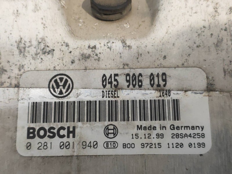 Recambio de centralita motor uce para volkswagen polo berlina (6n2) trendline referencia OEM IAM 0281001940 045906019 BOSCH