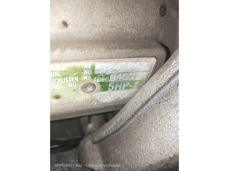 Recambio de caja cambios para audi a8 (d2) 3.7 quattro referencia OEM IAM 5HP19 040071 1060040071 0240242