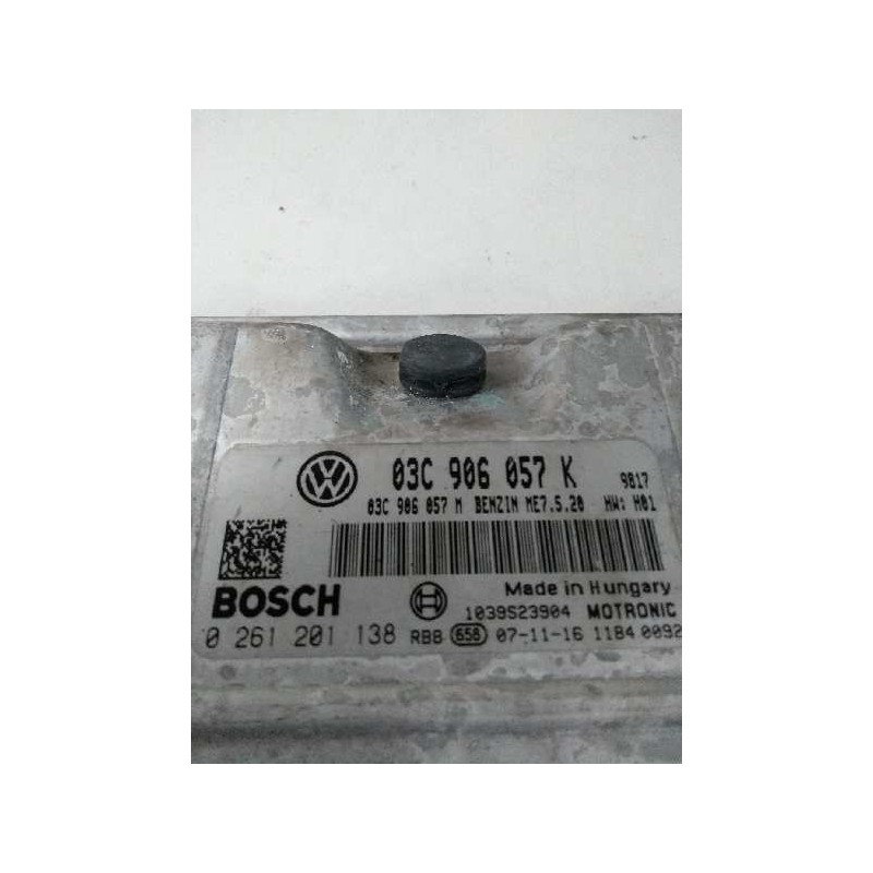 Recambio de centralita motor uce para skoda fabia (5j2 ) 1.6 16v referencia OEM IAM 03C906057K 0261201138 037906057M ME7520