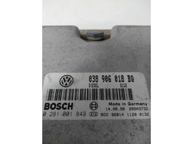 Recambio de centralita motor uce para skoda octavia berlina (1u2) 1.9 tdi referencia OEM IAM 0281001849 038906018BQ 