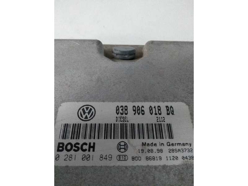 Recambio de centralita motor uce para skoda octavia berlina (1u2) 1.9 tdi referencia OEM IAM 0281001849 038906018BQ 