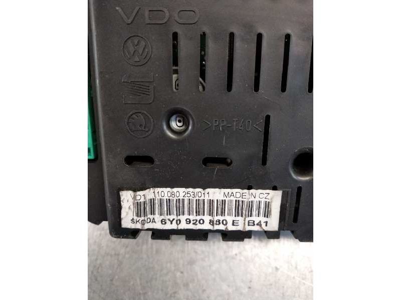Recambio de cuadro instrumentos para skoda fabia (6y2/6y3) 1.4 tdi cat (amf) referencia OEM IAM 110080253011 6Y0920880E 