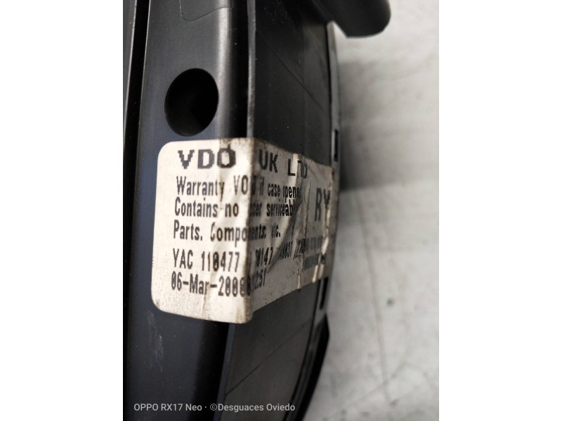 Recambio de cuadro instrumentos para mg rover serie 75 (rj) 2.0 cdt classic referencia OEM IAM 110008878016 YAC110477S0147 