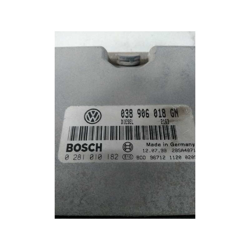 Recambio de centralita motor uce para skoda octavia berlina (1u2) 1.9 tdi referencia OEM IAM 0281010182 038906018GN 
