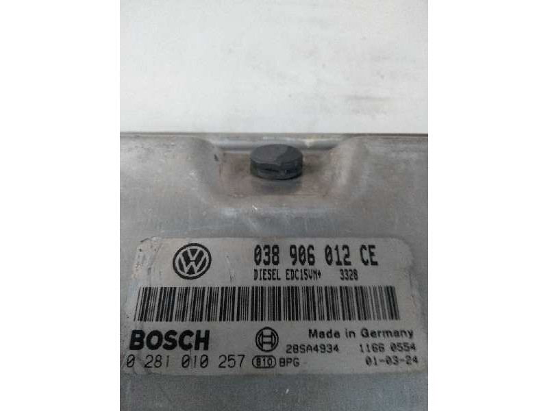 Recambio de centralita motor uce para skoda fabia (6y2/6y3) 1.9 sdi cat (asy) referencia OEM IAM 0281010257 038906012CE EDC15VM