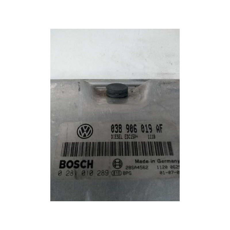 Recambio de centralita motor uce para skoda fabia (6y2/6y3) 1.9 tdi referencia OEM IAM 0281010289 038906019AF EDC15P