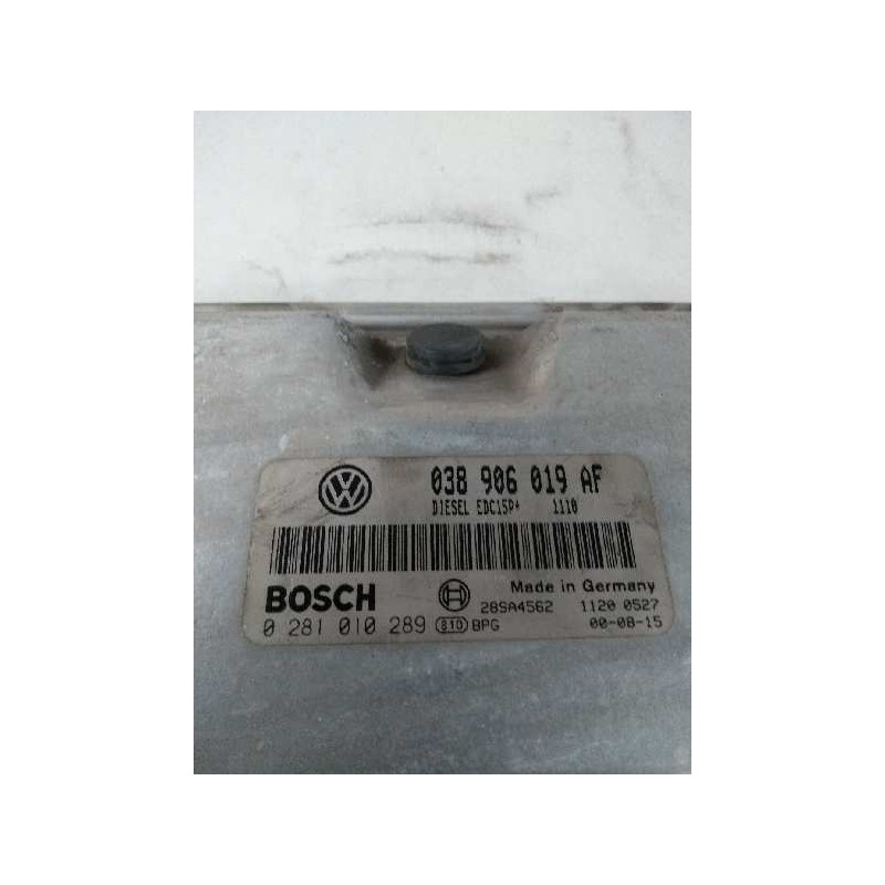 Recambio de centralita motor uce para skoda fabia (6y2/6y3) 1.9 tdi referencia OEM IAM 0281010289 038906019AF EDC15P