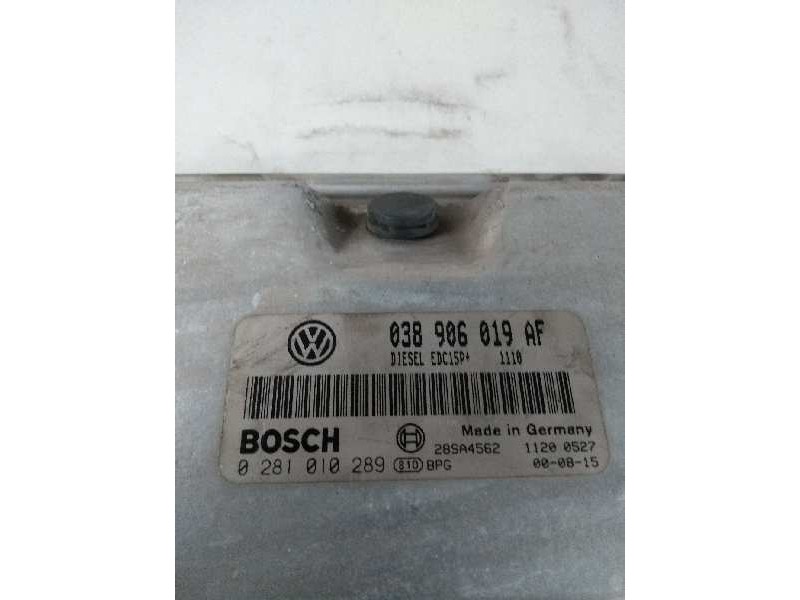 Recambio de centralita motor uce para skoda fabia (6y2/6y3) 1.9 tdi referencia OEM IAM 0281010289 038906019AF EDC15P