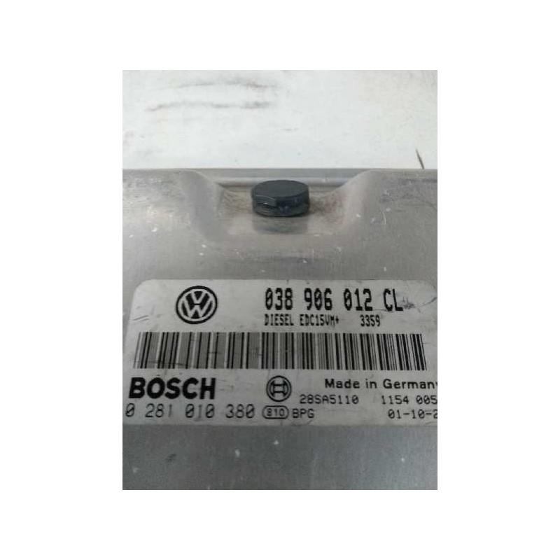 Recambio de centralita motor uce para skoda octavia berlina (1u2) 1.9 tdi referencia OEM IAM 0281010380 038906012CL EDC15VM Recambio de centralita motor uce para skoda octavia berlina (1u2) 1.9 tdi referencia OEM IAM 0281010380 038906012CL EDC15VM