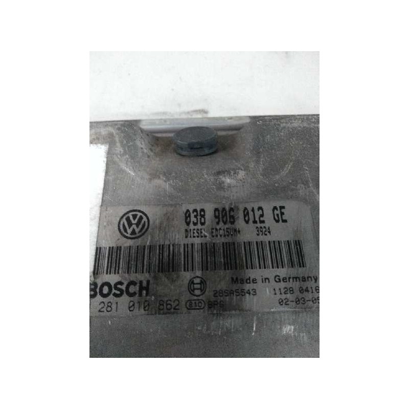 Recambio de centralita motor uce para skoda fabia (6y2/6y3) 1.9 sdi cat (asy) referencia OEM IAM 0281010862 038906012GE EDC15VM