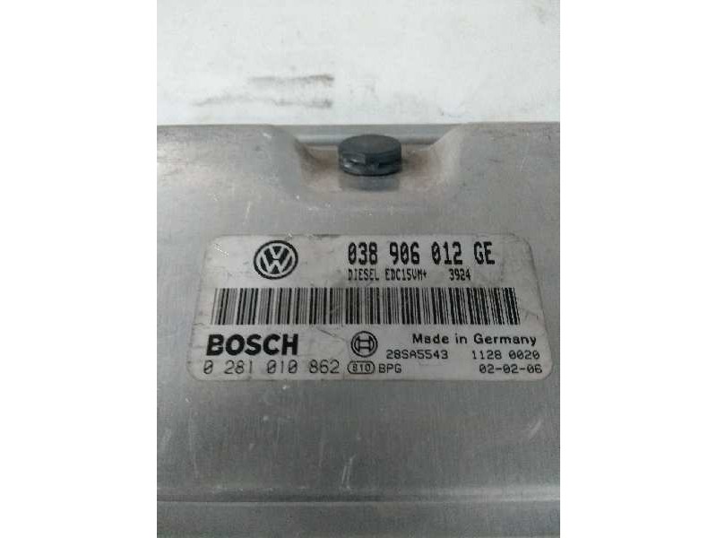 Recambio de centralita motor uce para skoda fabia (6y2/6y3) referencia OEM IAM 0281010862 038906012GE EDC15VM