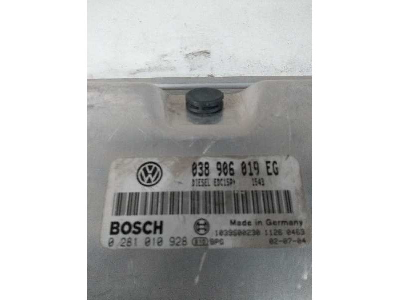 Recambio de centralita motor uce para skoda superb (3u4) 1.9 tdi referencia OEM IAM 0281010928 038906019EG EDC15P